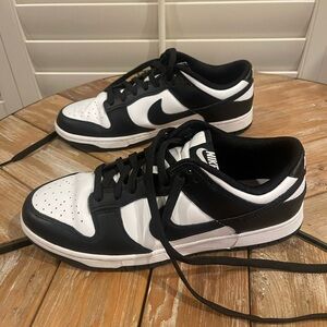 Nike Men's Black and White Panda Dunk Sneakers